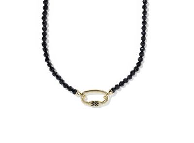 The Emery Beaded Strand Gold Necklace