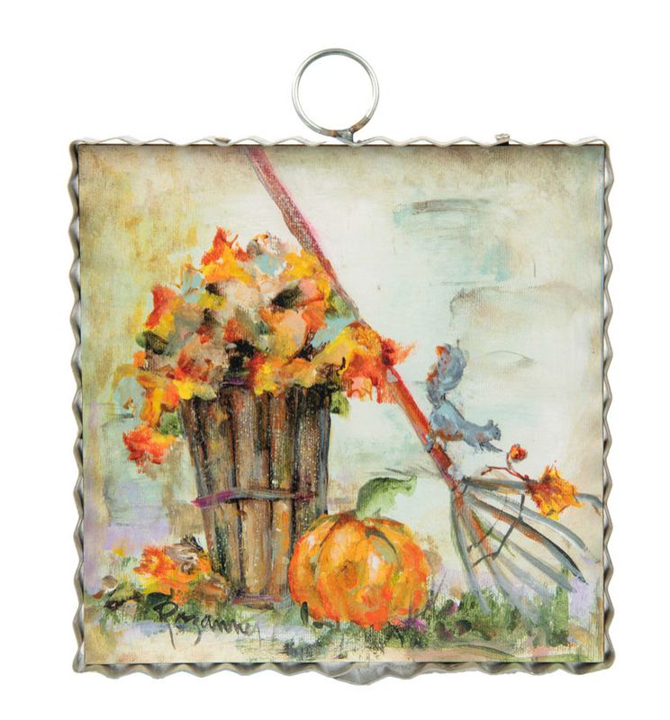 Round Top© Attachment | Mini Rosie&#39;s Squirrel in the Leaves