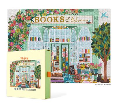 Books + Blooms 1000 Piece Puzzle