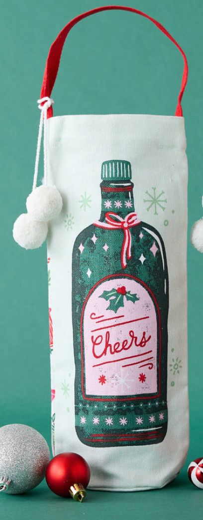 Holiday Wine Bag, Color: Cheers