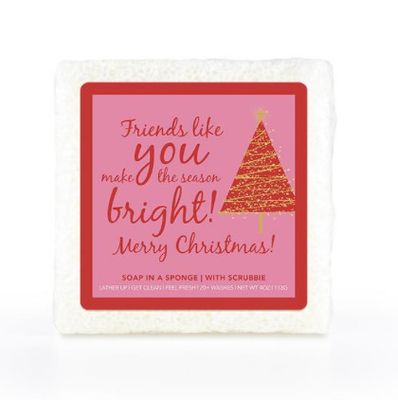 Friends Like You Make the Season Bright Soap Sponge