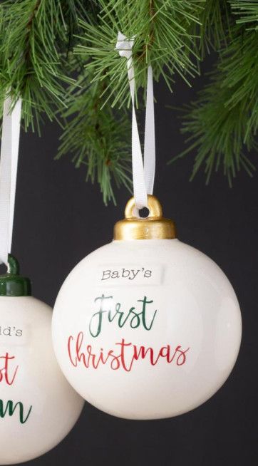 Baby&#39;s First Christmas Ball Ornament