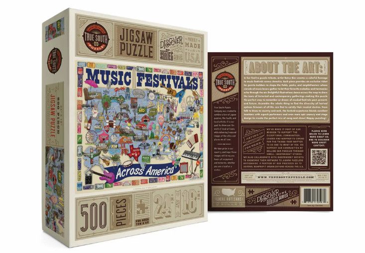 Music Festivals Across America 500 Piece Puzzle