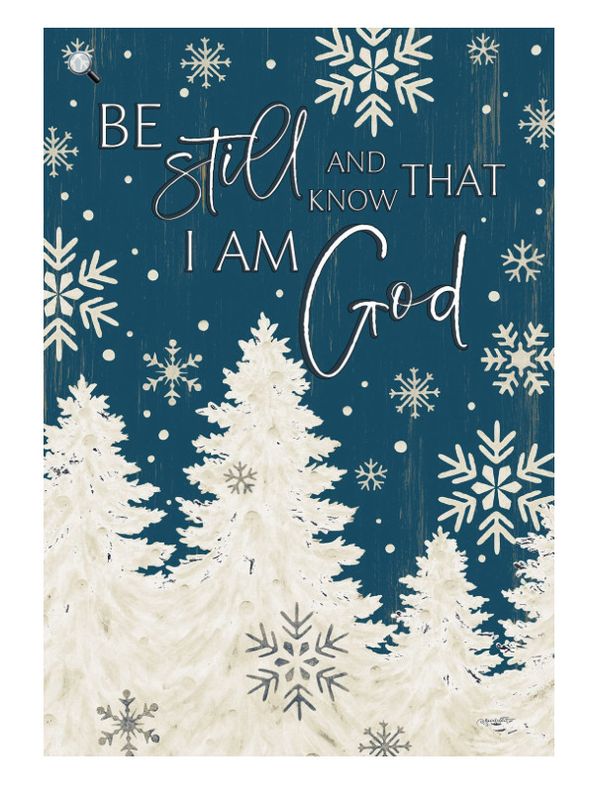 Be Still Christmas Garden Flag
