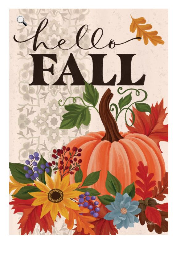 Hello Fall Garden Flag