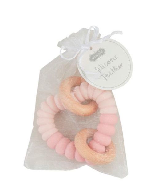 Silicone Teethers, Color: Pink Heart