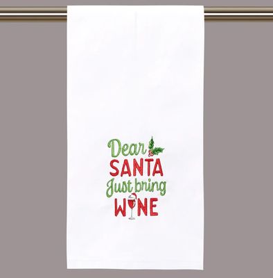 Just Bring Wine Tea Towel