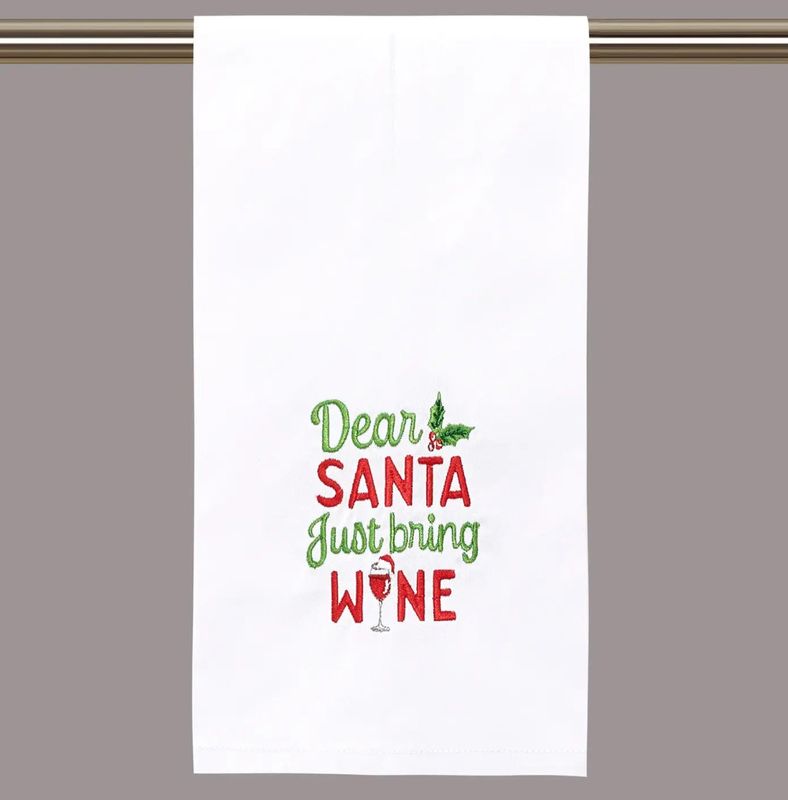 Just Bring Wine Tea Towel