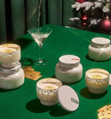Volcano Holiday Mercury Etched Invert Candle | 10oz