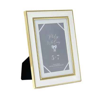 White &amp; Gold | 5x7 Frame