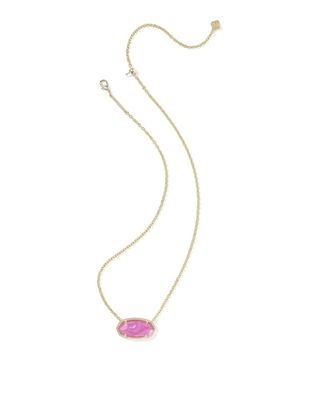 The Elisa Statement Pendant Necklace Gold Azalea Illusion