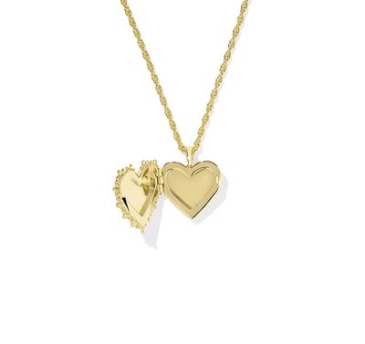 The Mallory Rose Locket Necklace in Gold