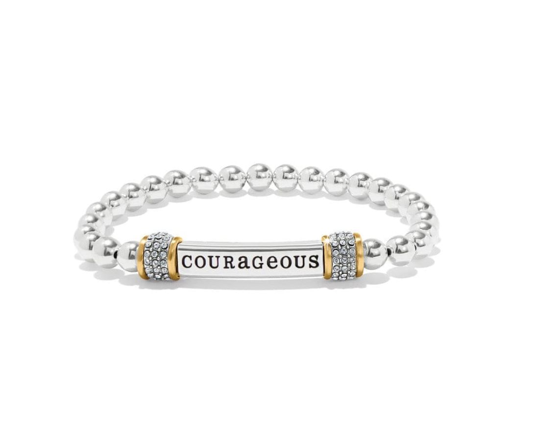 Meridian Courageous Two Tone Stretch Bracelet
