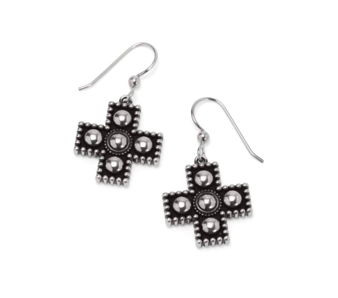 Pretty Tough Small Cross Earrings