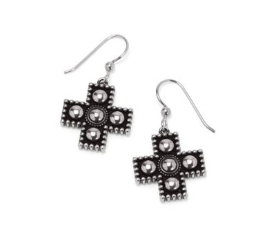 Pretty Tough Small Cross Earrings