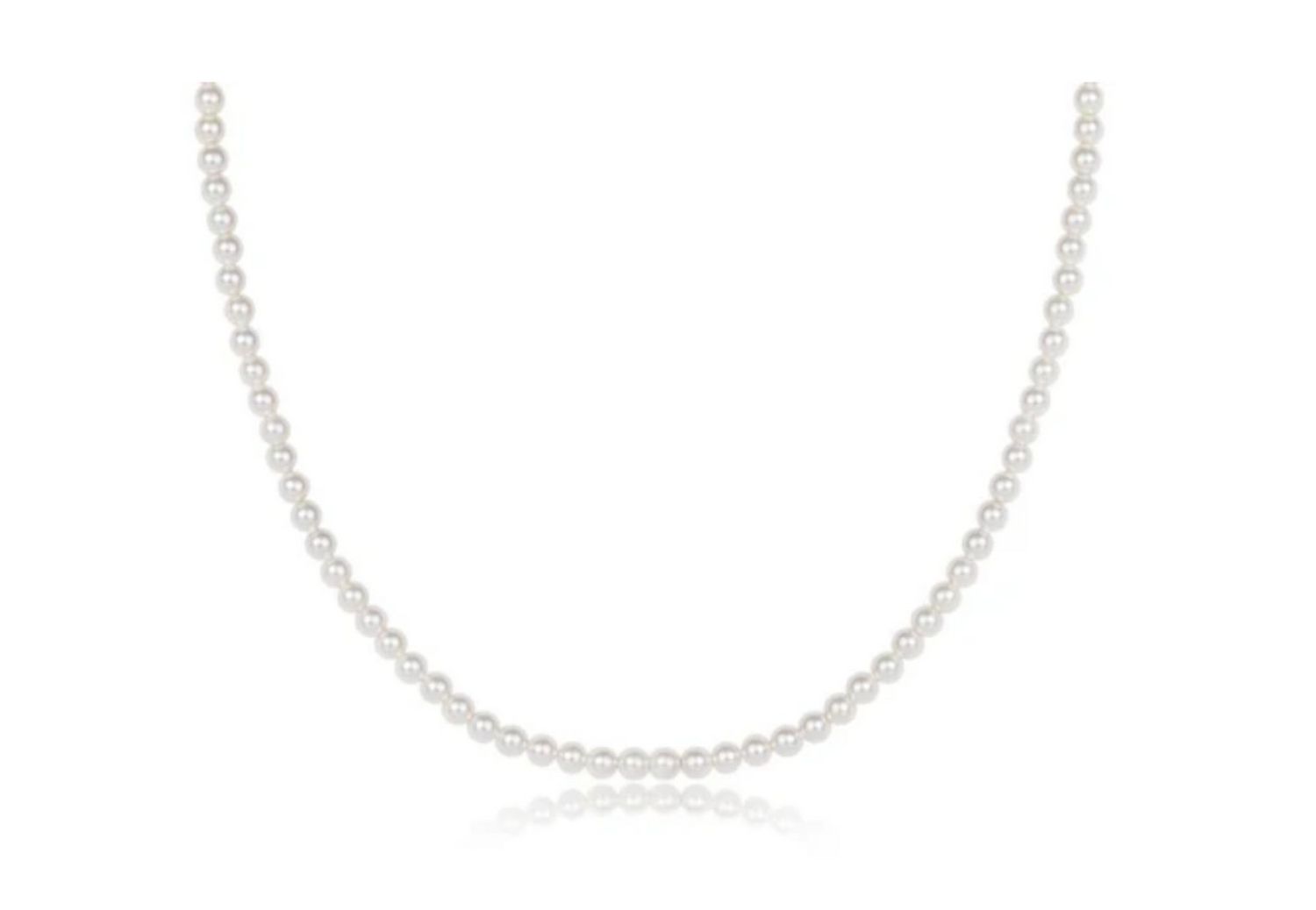 17&quot; Choker Classic Pearl 3mm Bead
