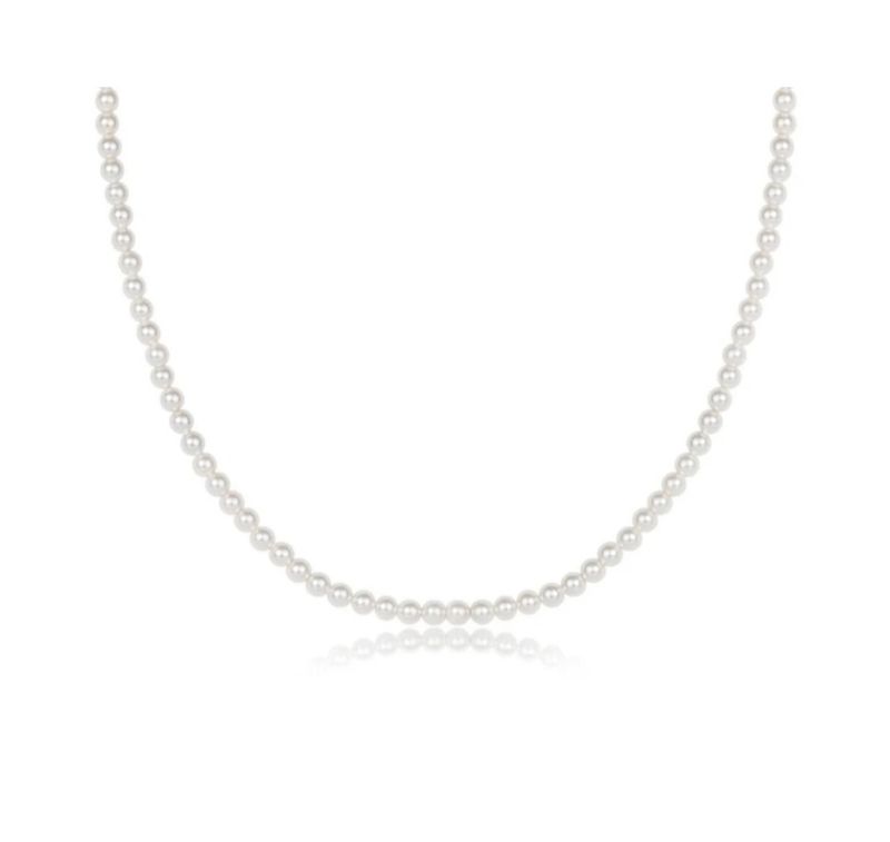 17&quot; Classic Pearl 4mm Bead Choker