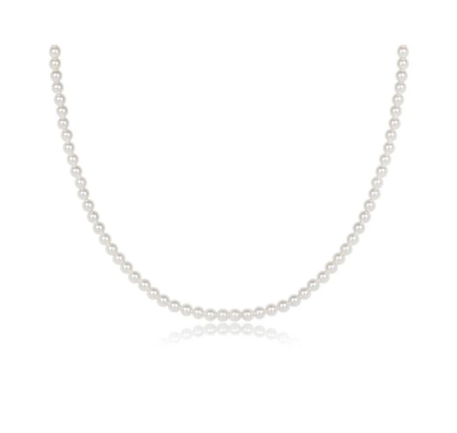 15&quot; Classic Pearl 4mm Bead Choker
