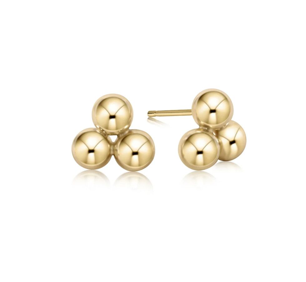 Classic Cluster Stud 6mm Gold