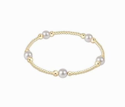 Purpose Pearl 6mm Bead Bracelet Gold