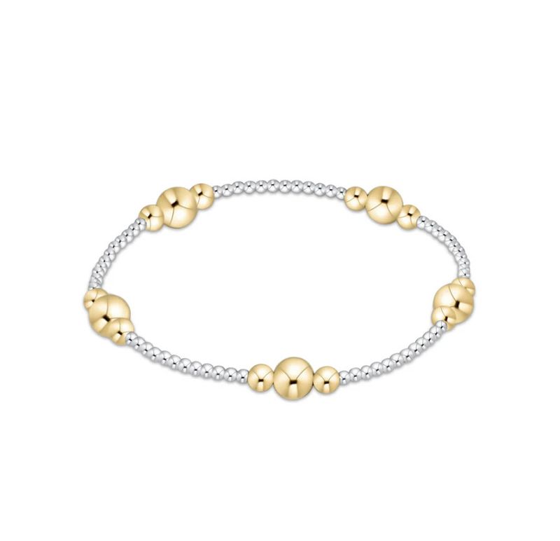 Purpose Gold Bead Bracelet Mixed Metal