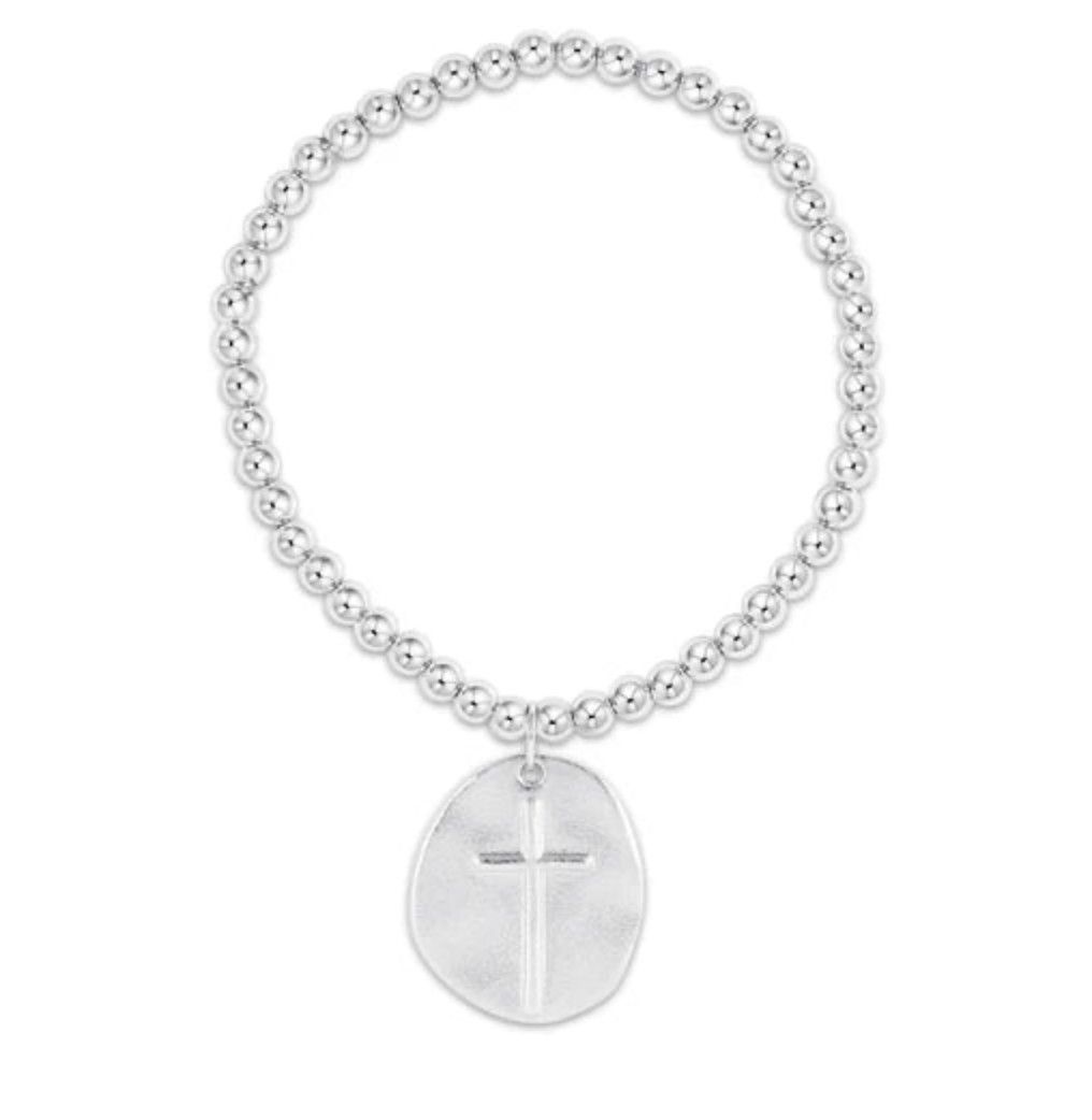 Classic Sterling 4mm Bead Bracelet Inspire Sterling Charm