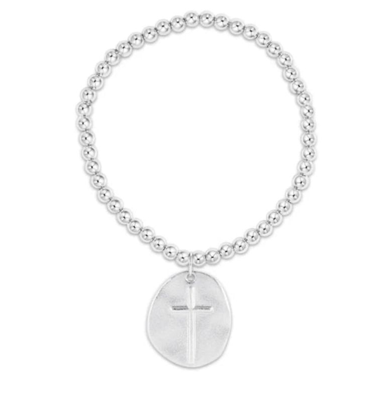 Classic Sterling 4mm Bead Bracelet Inspire Sterling Charm