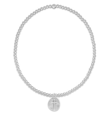 Classic Sterling 2mm Bead Bracelet Inspire Small Sterling Charm