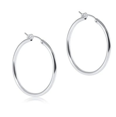 Round Sterling 1.25&quot; Smooth Hoop