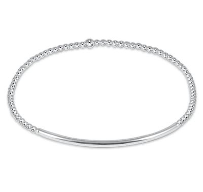 Classic Sterling 2mm Bead Bracelet Bliss Bar Sterling