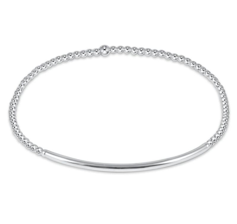 Classic Sterling 2mm Bead Bracelet Bliss Bar Sterling