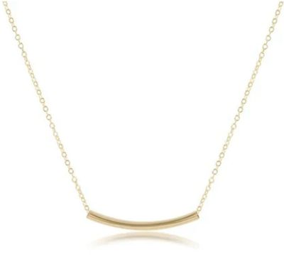 Enewton 16" Gold Bliss Bar Smooth Necklace