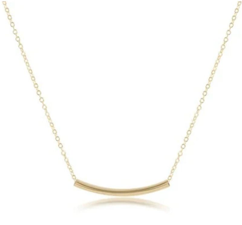 Enewton 16" Gold Bliss Bar Smooth Necklace