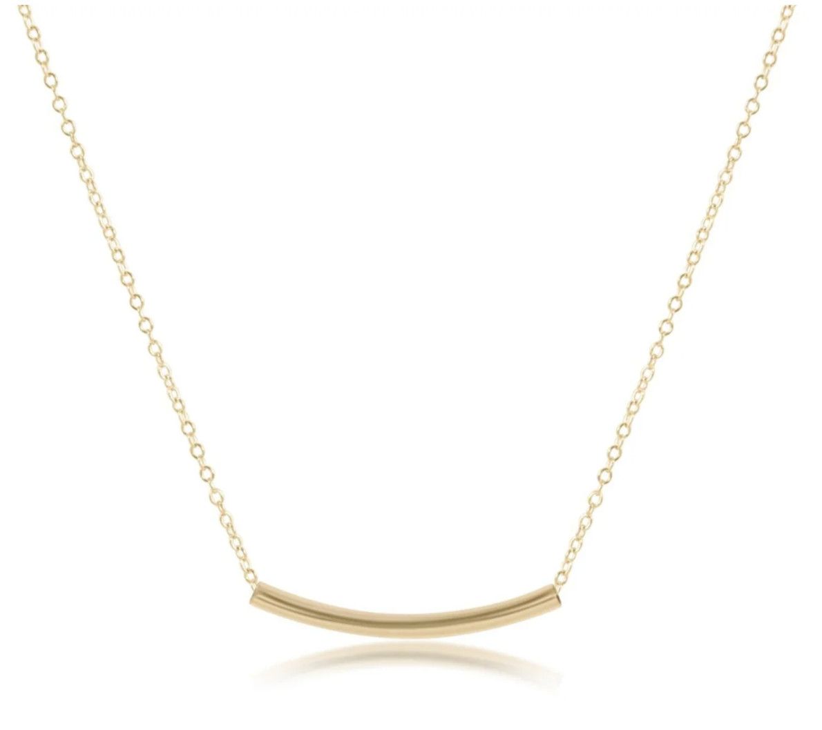 16&quot; Bliss Bar Small Gold Necklace Gold