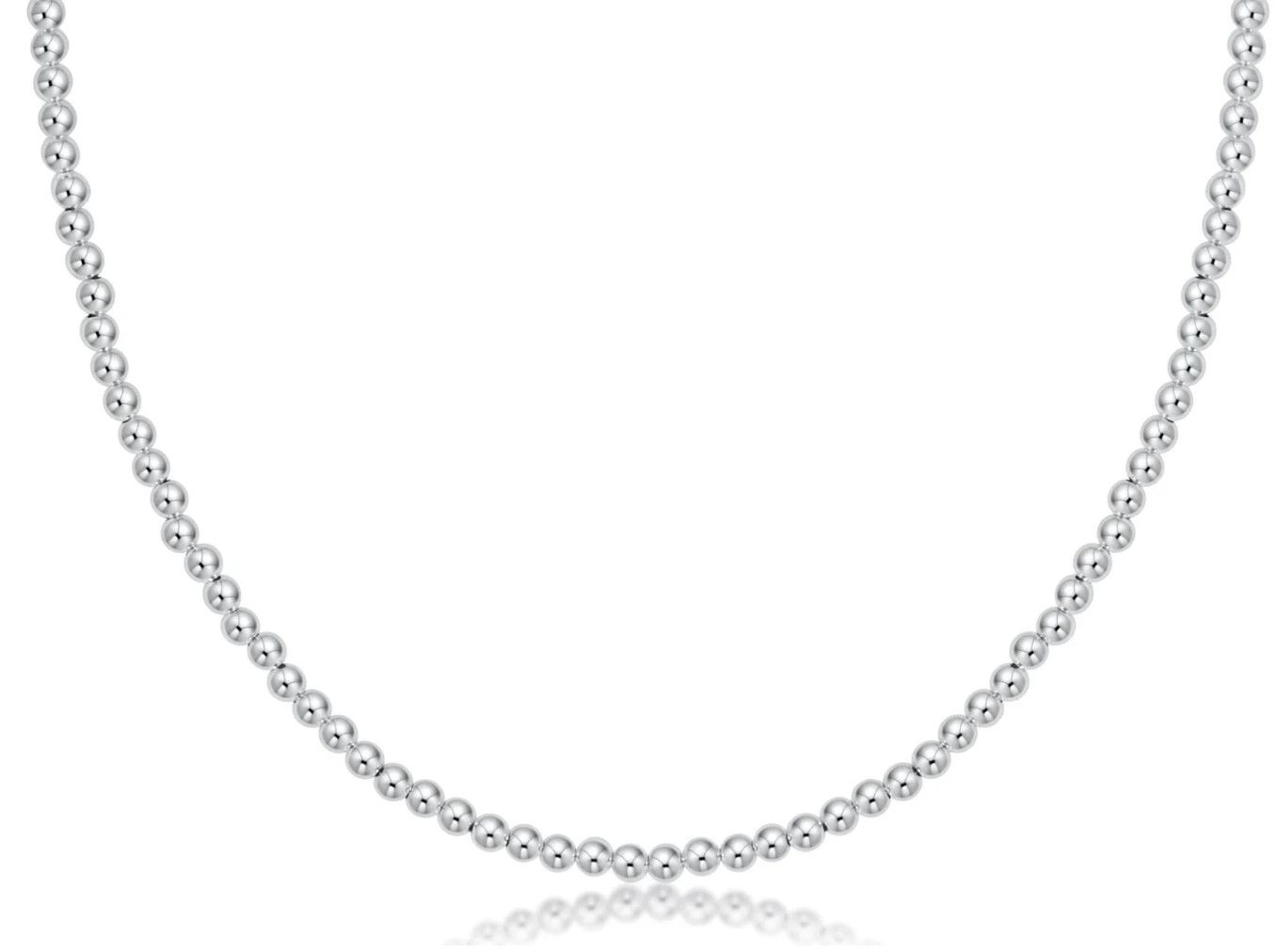 15&quot; Choker Classic Sterling 3mm Bead