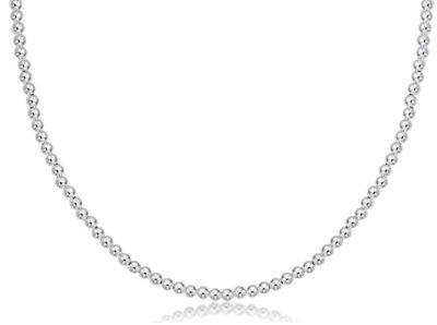 15&quot; Choker Classic Sterling 3mm Bead