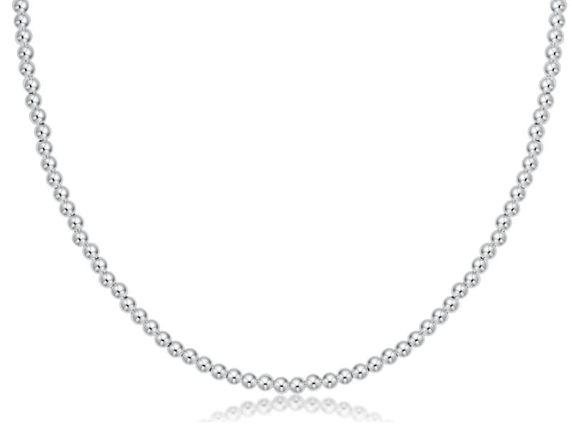 15&quot; Choker Classic Sterling 3mm Bead