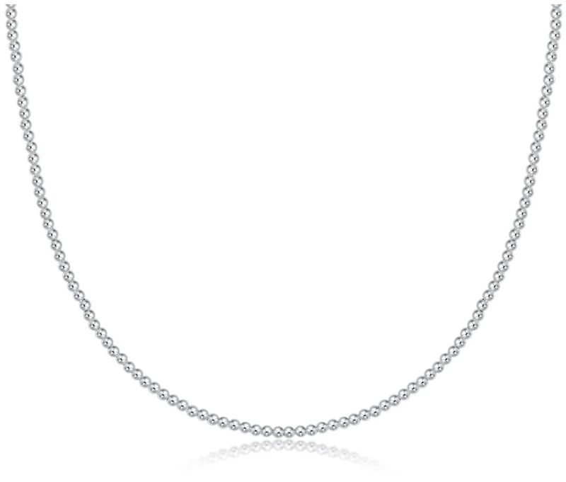 15&quot; Classic Sterling 2mm Bead Choker