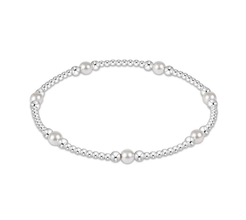 Purpose Pearl 4mm Bead Bracelet Sterling
