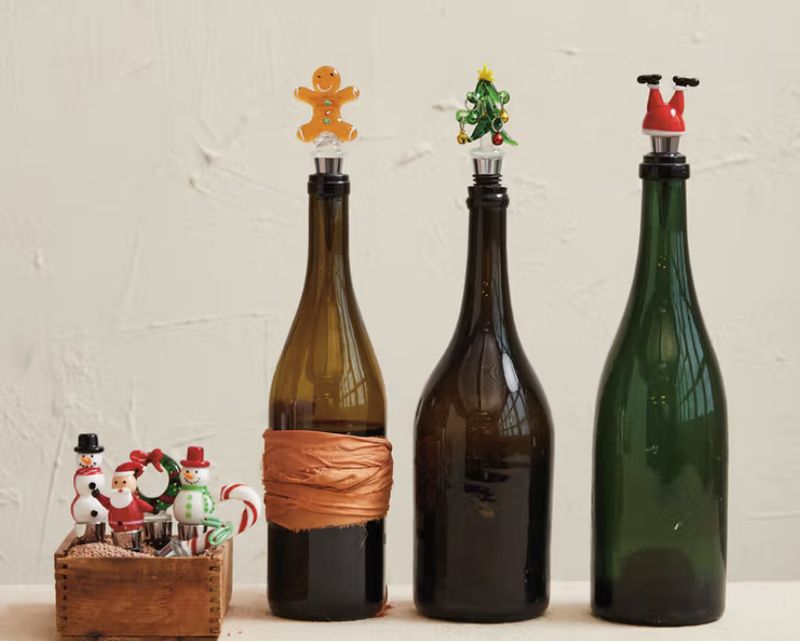 Packaged Christmas Wine Stopper