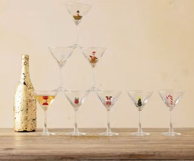 Holiday Martini Glass