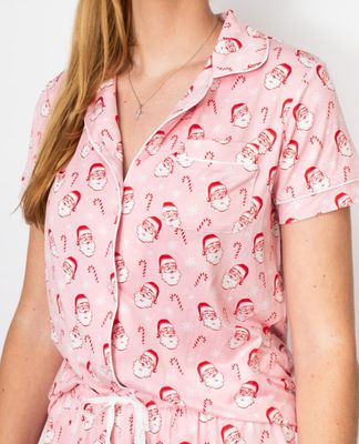 Candy Cane Cutie Button Up Sleep Shirt