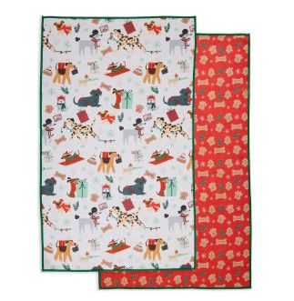 Microfiber Dish Towel | Holiday Pups