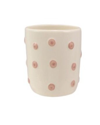 Stoneware 3D Bubble Cup, Color: Polk-a-dot