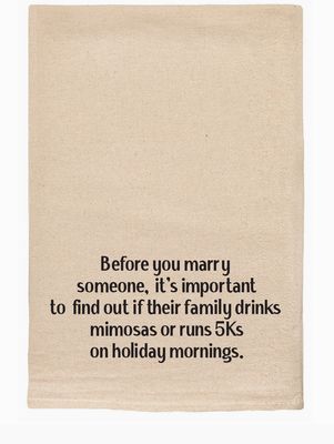 Mimosas or 5K Tea Towel