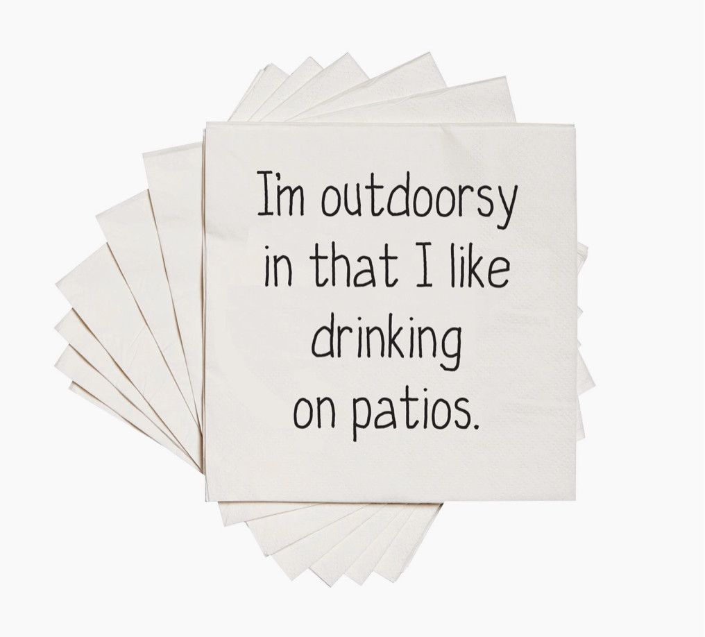 Outdoorsy Cocktail Napkins