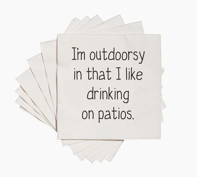 Outdoorsy Cocktail Napkins
