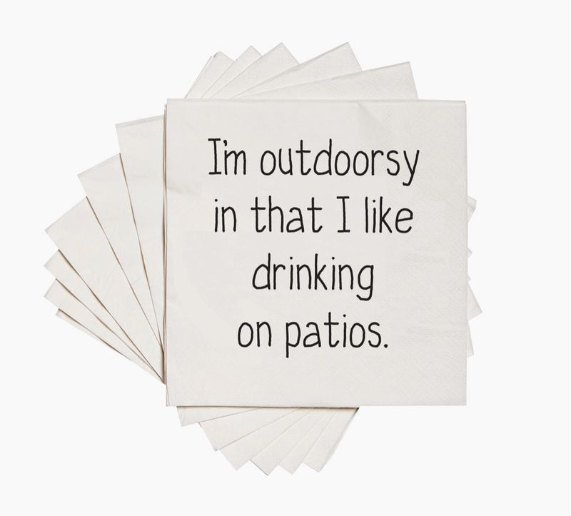 Outdoorsy Cocktail Napkins