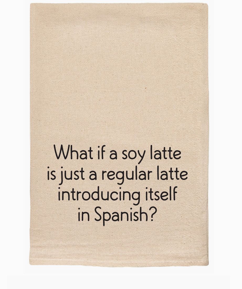Soy Latte Tea Towel