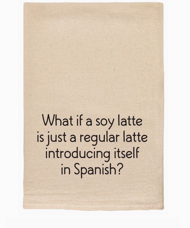 Soy Latte Tea Towel